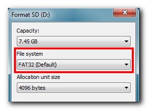 Format An Sd Card On Scout